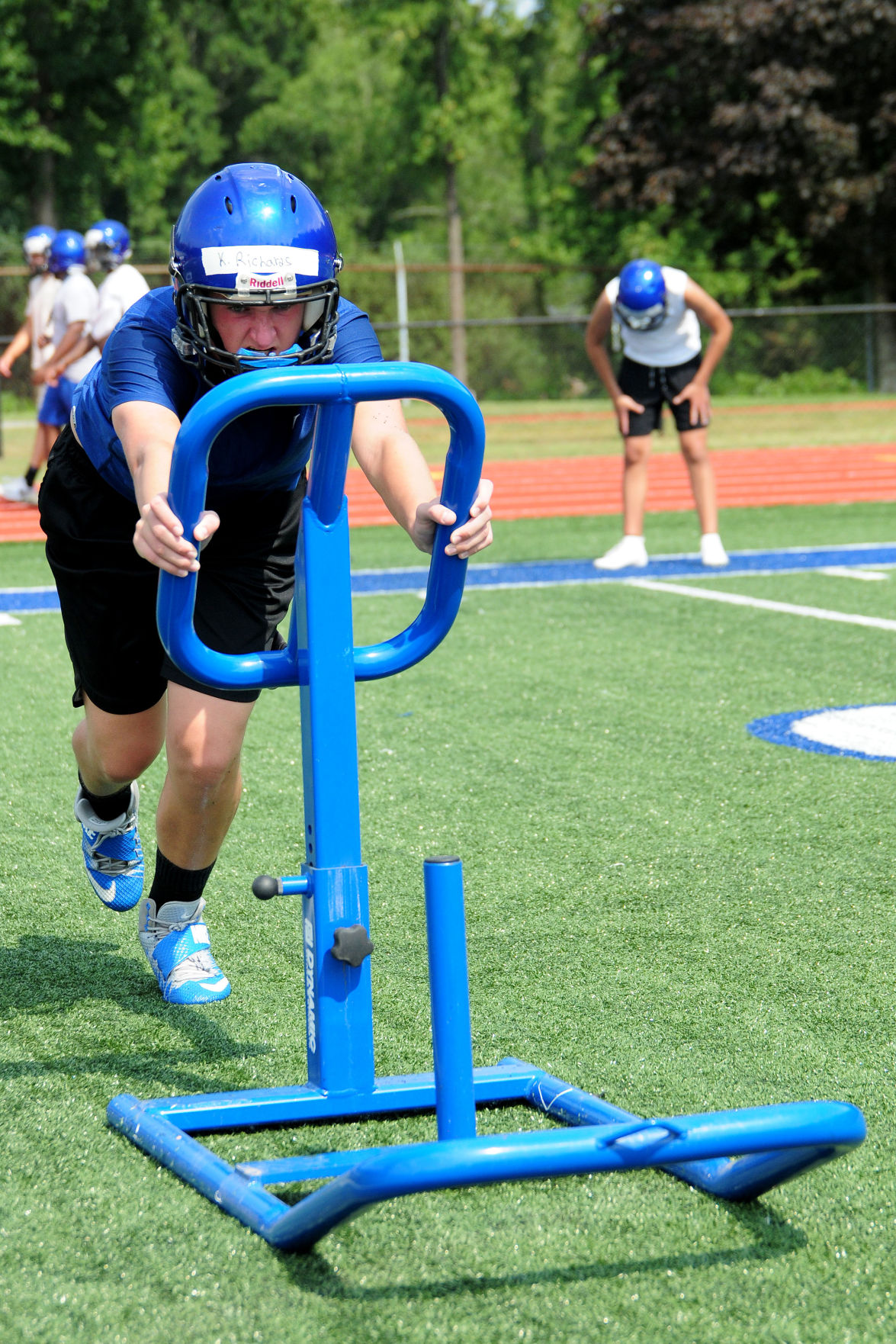 Mooresville football practice